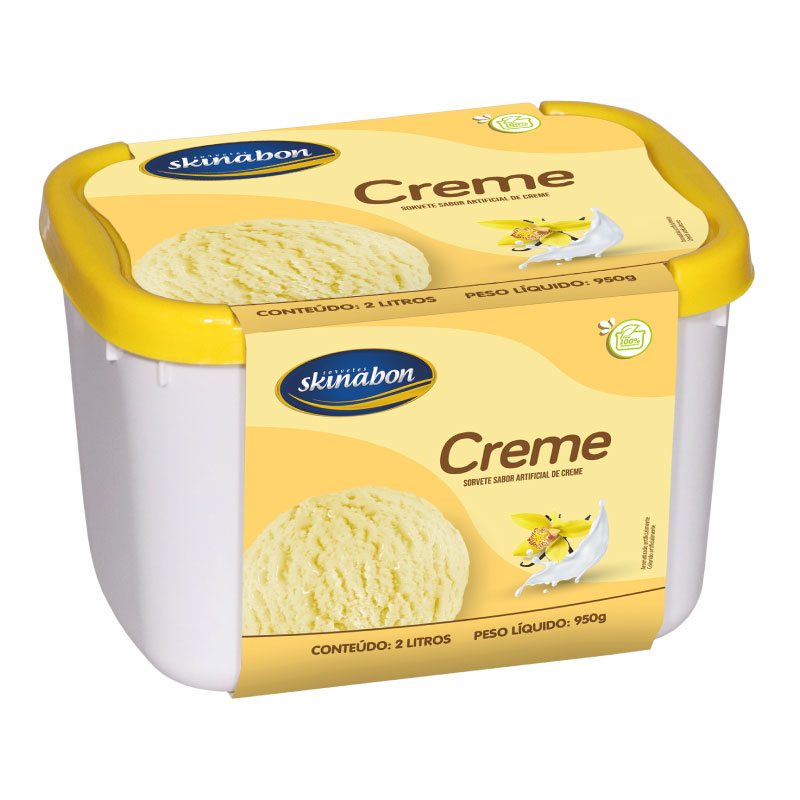 Sorvete Creme 2L - Skinabon Sorvetes